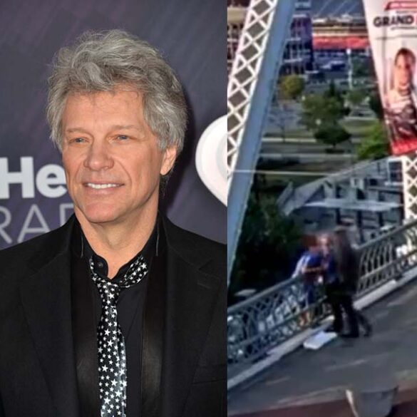 Watch as jersey boy jon bon jovi saves suicidal woman from jump off nashville bridge - photo licensed by shore news network.