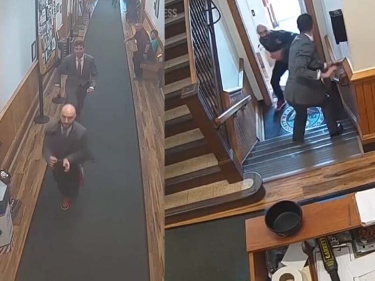 Juror chases fleeing handcuffed suspect during child assault trial in maine - photo licensed by shore news network.