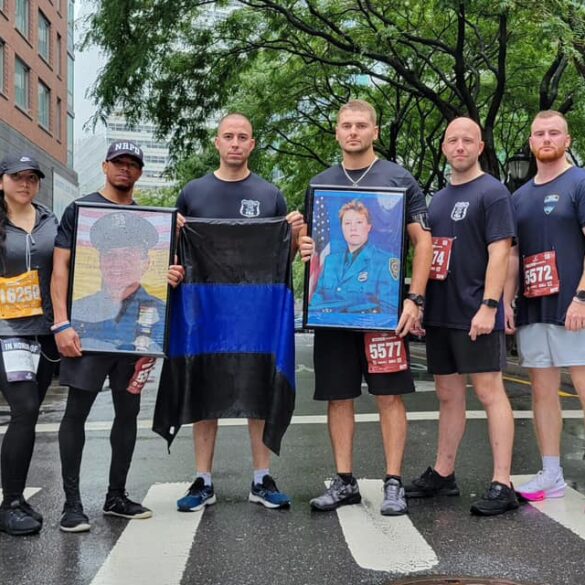 New rochelle police officers run 5k in memory of 9/11 victims - photo licensed by shore news network.