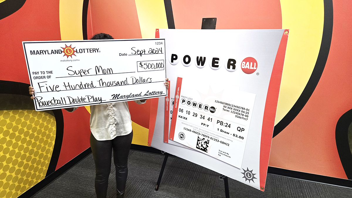 Frederick County mom wins $500,000 in Powerball Double Play