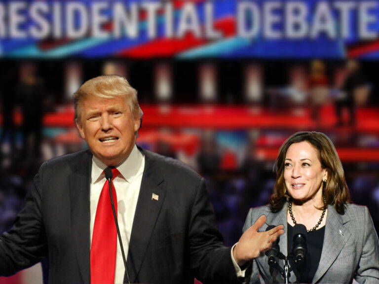 Kamala harris reportedly denied riser to make her appear taller for tuesday debate with trump - photo licensed by shore news network.