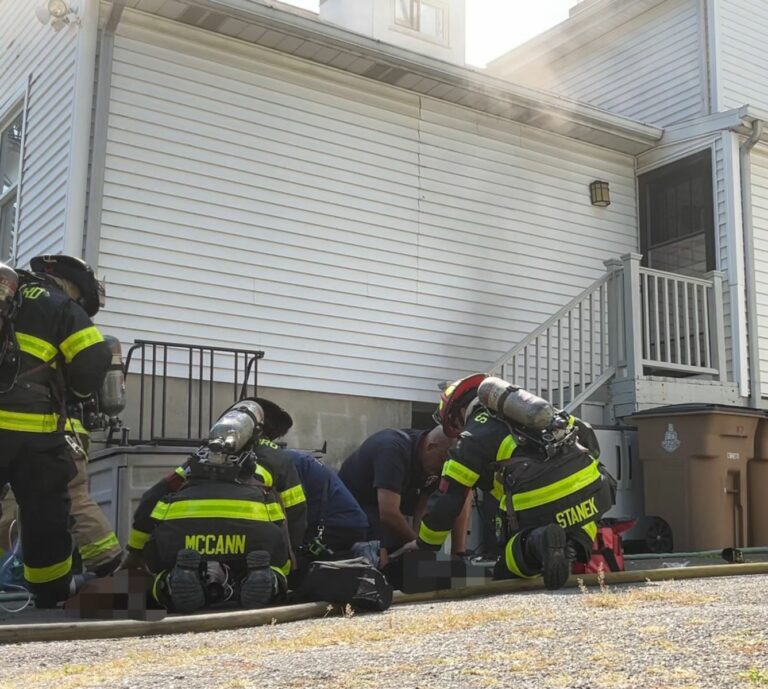 Stamford firefighters rescue multiple pets from house fire - photo licensed by shore news network.