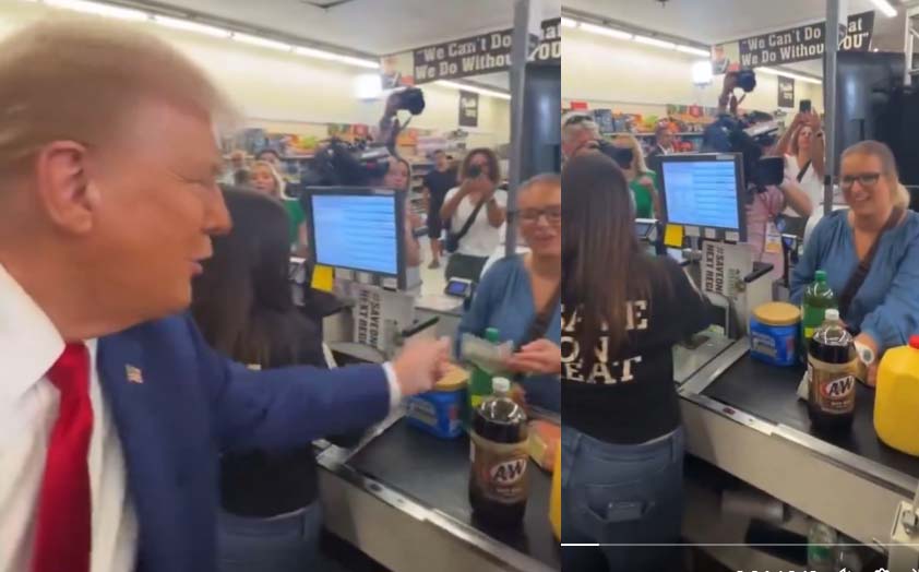 Dems Call for Criminal Investigation After Trump Gives Pennsylvania Mom $100 to Help Pay for Groceries