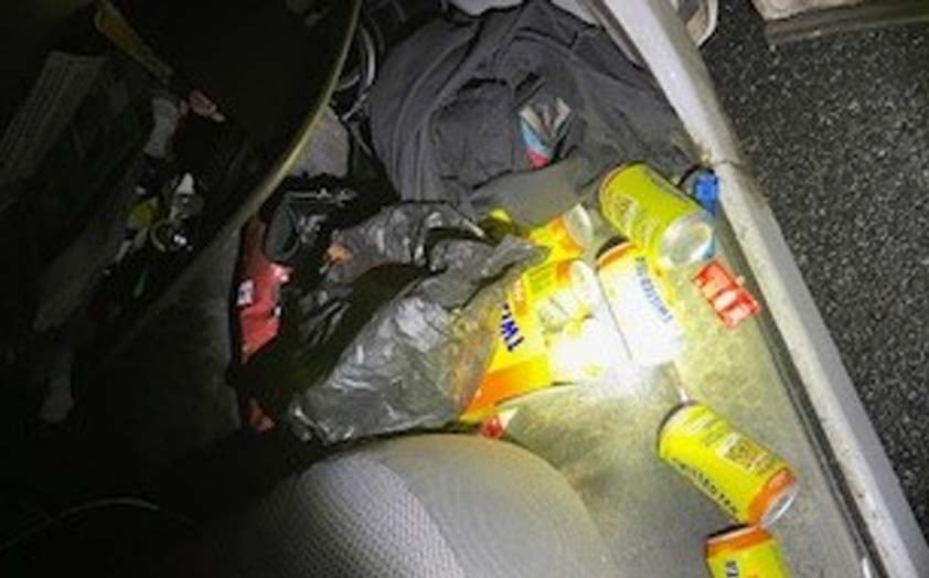18-year-old arrested for DUI with car full of Twisted Tea cans