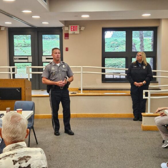 Wall township police chief discusses department initiatives with senior group - photo licensed by shore news network.