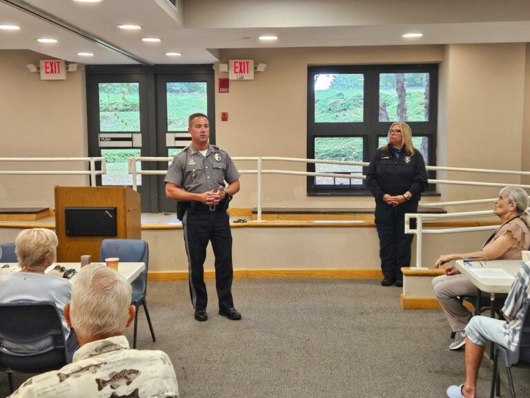 Wall township police chief discusses department initiatives with senior group - photo licensed by shore news network.