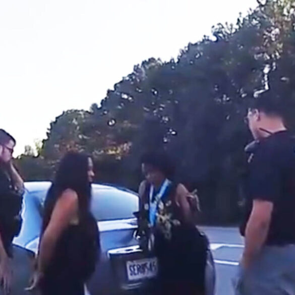 Fani willis shows up on scene as police cuff her daughter along georgia highway - photo licensed by shore news network.