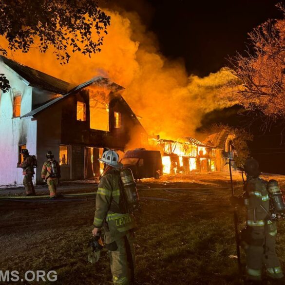 Fire destroys house and barn in chester county - photo licensed by shore news network.