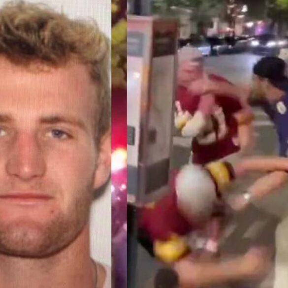 Do you know where john callis is? Police continue search for football fan in violent assault video - photo licensed by shore news network.