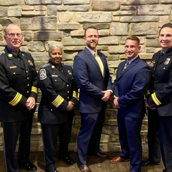 Police officers honored with 100 club award - photo licensed by shore news network.