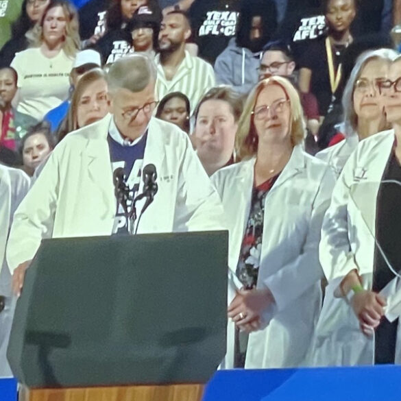 Watch: stage full of doctors at kamala rally refused to aid to rallygoer in medical distress - photo licensed by shore news network.