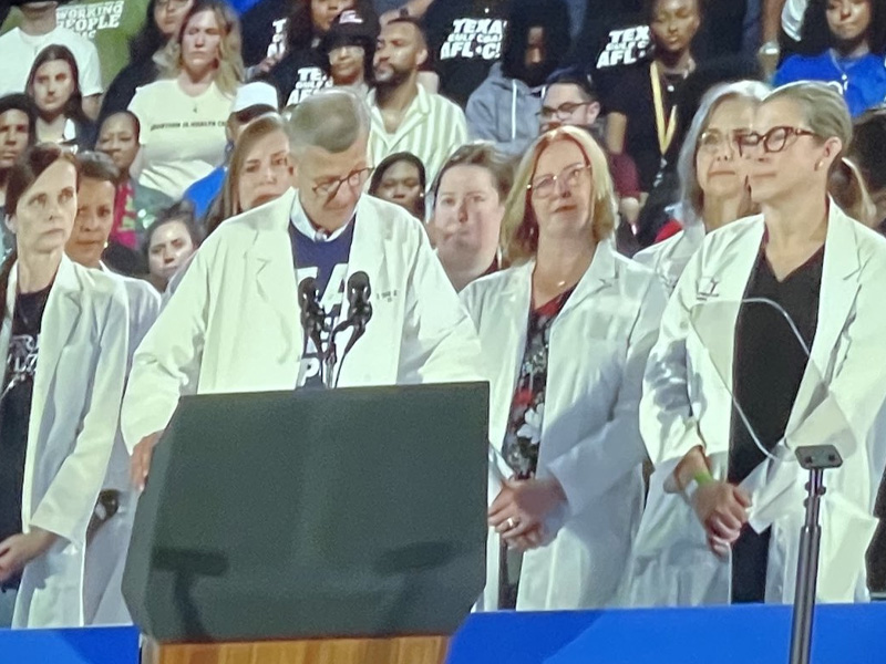 Watch: Stage Full of Doctors At Kamala Rally Refused to Aid to Rallygoer in Medical Distress