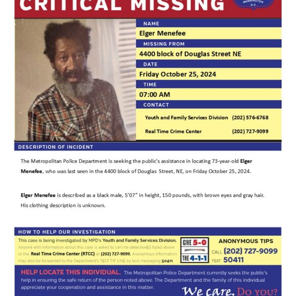 73-year-old man missing from northeast d. C. , last seen friday morning - photo licensed by shore news network.