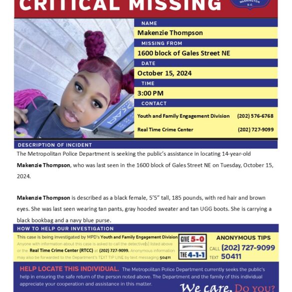 14-year-old girl goes missing in d. C. - photo licensed by shore news network.
