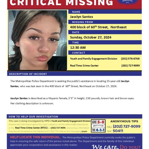 15-year-old girl urgently missing in d. C. - photo licensed by shore news network.
