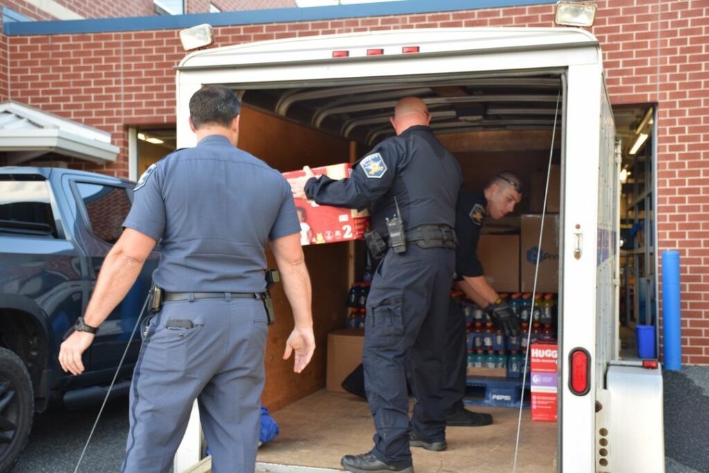Harford County Deputies Deliver Supplies to Hurricane-Stricken North Carolina