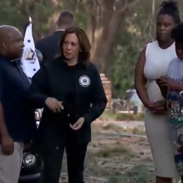 Kamala harris announces $750 aid check for north carolina families who lost everything in hurricane floods - photo licensed by shore news network.