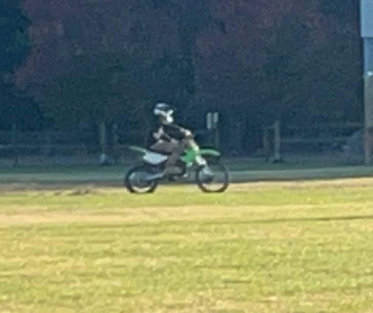 Police Seeking to Identify Dirt Bike Rider Caught on Camera Riding on Fields