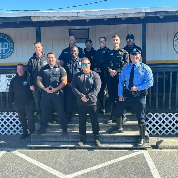 Evesham officers complete motorcycle training - photo licensed by shore news network.