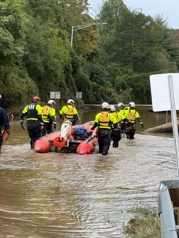New Jersey Task Force 1 carries out search and rescue in North Carolina after Hurricane Helene