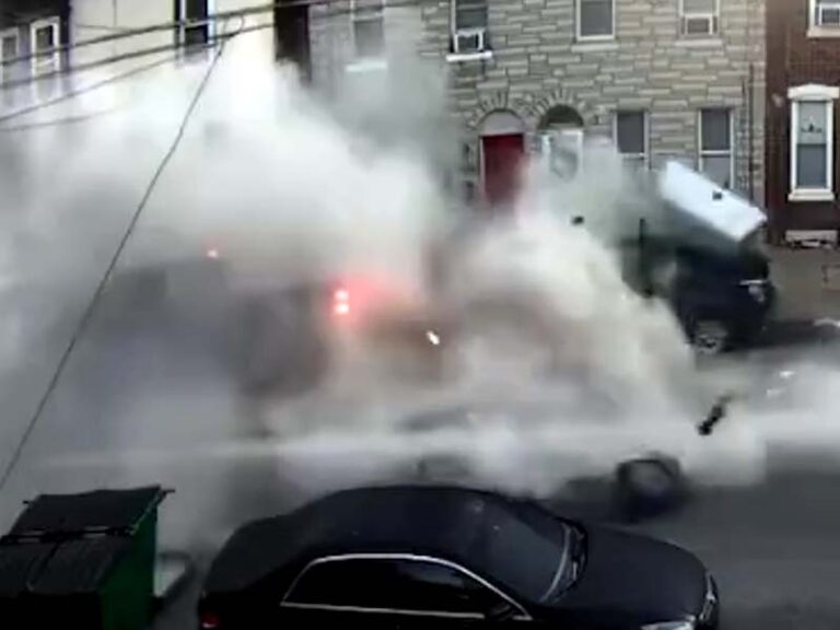 Caught on camera: philadelphia police search for suspects after crash in port richmond leaves driver critical - photo licensed by shore news network.