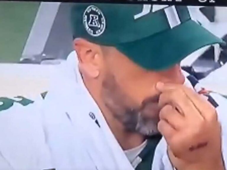 Jets qb aaron rodgers denies picking and eating big green booger during game - photo licensed by shore news network.