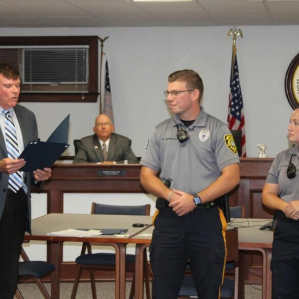 Seaside park honors first responders for recent life saving water rescues - photo licensed by shore news network.