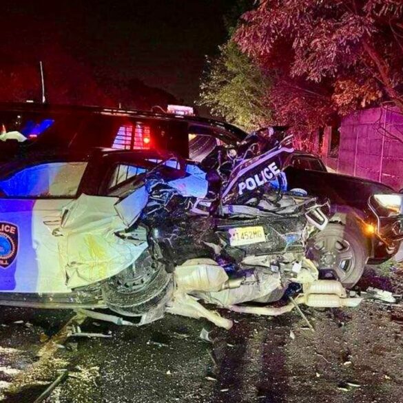 Two new jersey cops injured in suspected dui crash in allendale - photo licensed by shore news network.