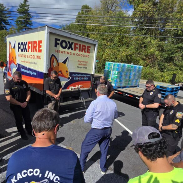 Hurricane katrina survivor mobilizes to provide aid to macon county residents - photo licensed by shore news network.