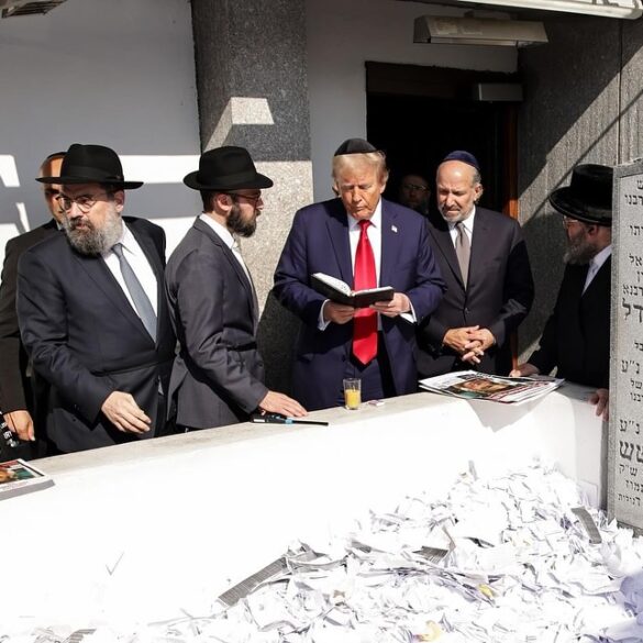 Donald trump's powerful visit to the ohel: a day of reflection, resilience, and remembrance - photo licensed by shore news network.