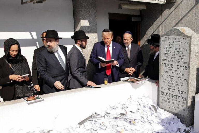 Donald trump's powerful visit to the ohel: a day of reflection, resilience, and remembrance - photo licensed by shore news network.