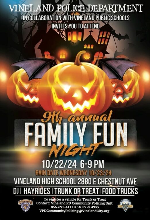 Vineland Police to host 9th Annual Family Fun Night