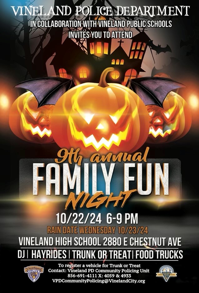 Vineland Police to host 9th Annual Family Fun Night