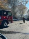 Multi-vehicle crash and truck fire disrupt traffic near york road and i-83