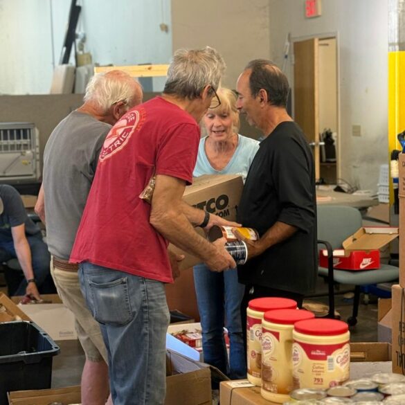 Buncombe county community rallies for hurricane relief efforts - photo licensed by shore news network.