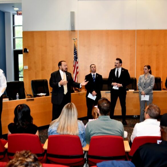 Bensalem swears in four new police officers - photo licensed by shore news network.