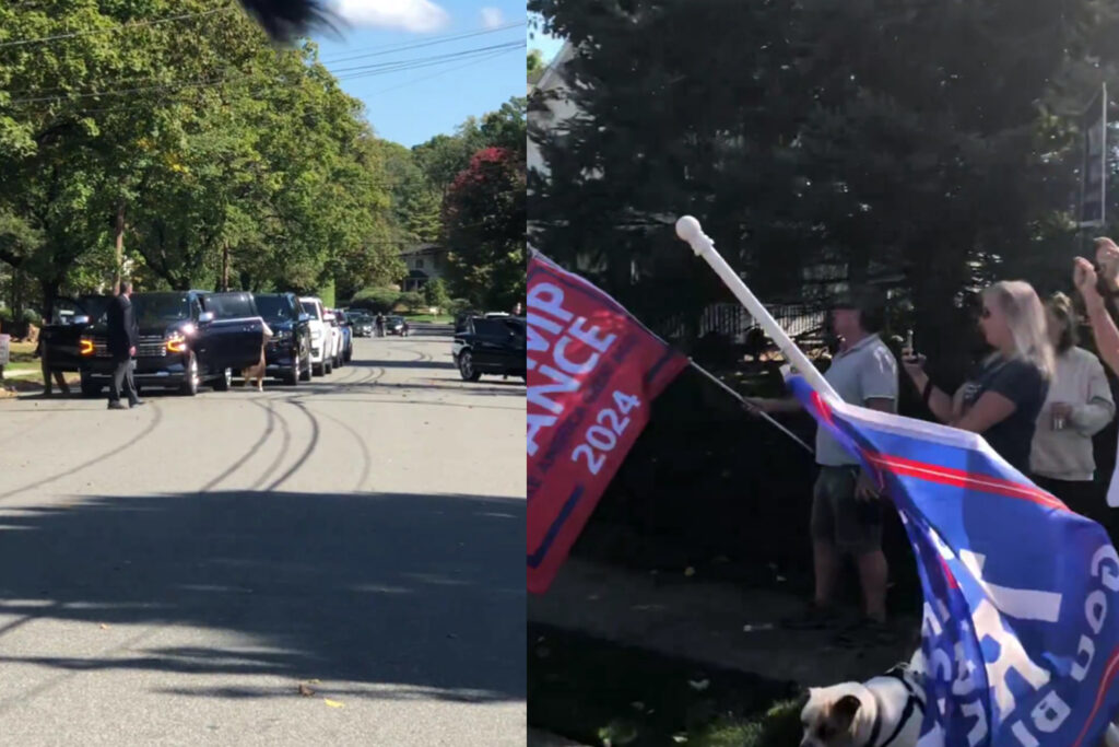 MAGA Protesters Give Doug Emhoff a Not-So-Warm Reception in New Jersey