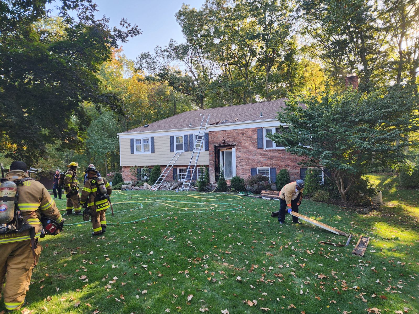 Family dog rescued from house fire in North Stamford
