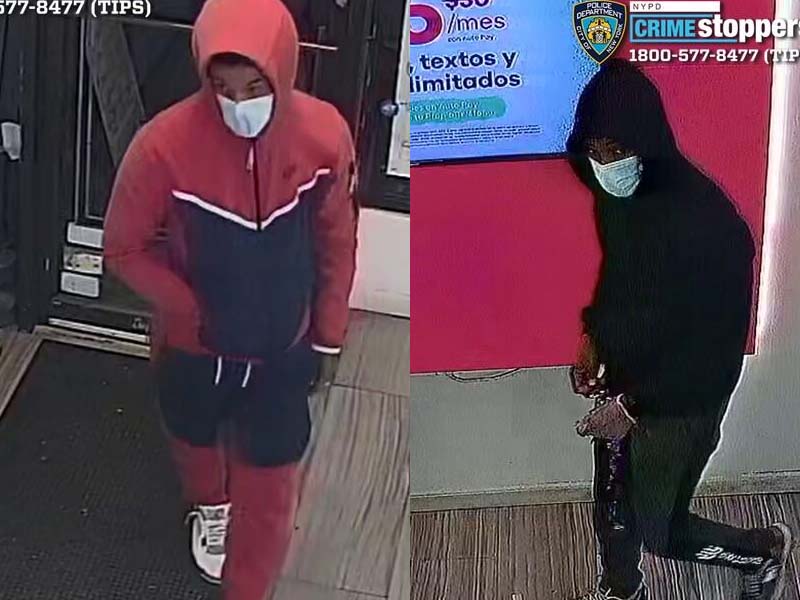 Police seek two suspects in commercial robbery in Queens