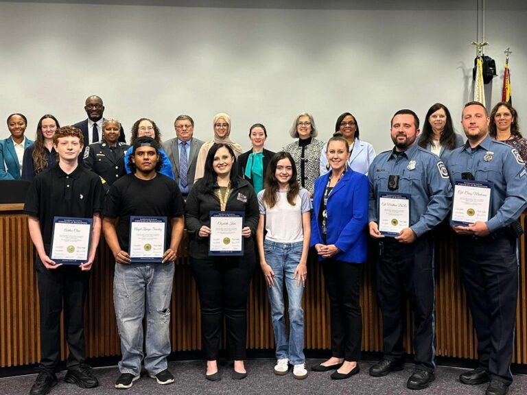 Anne arundel county officers and nurse honored for life-saving actions - photo licensed by shore news network.