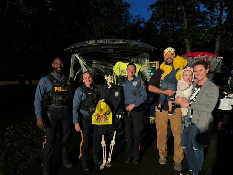 Hamilton police join local preschool for trunk-or-treat event - photo licensed by shore news network.
