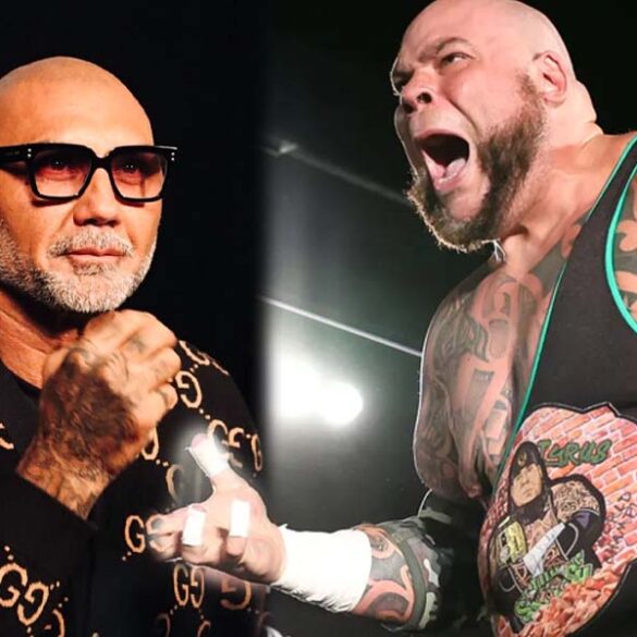 Why america needs a no-holds barred cage match between tyrus and dave bautista - photo licensed by shore news network.