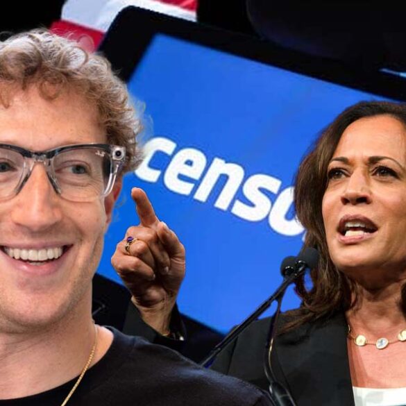 Senior meta engineer says zuckerberg has 'swat team' to squelch anti-kamala harris posts on facebook - photo licensed by shore news network.