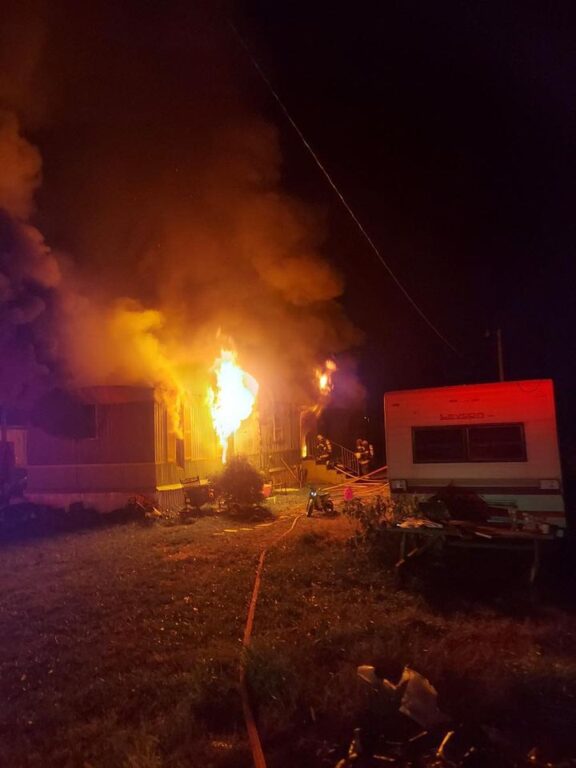 Trailer fire in Tenth District extinguished; occupant escapes unharmed