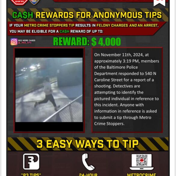 Baltimore police seek suspect in shooting that injured 15-year-old - photo licensed by shore news network.