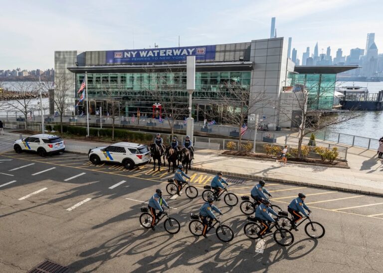 New jersey state police bolster security at ferry port ahead of thanksgiving - photo licensed by shore news network.