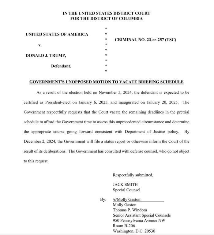 Jack Smith Files Motion as DOJ Cases Against Trump Begin to Crumble