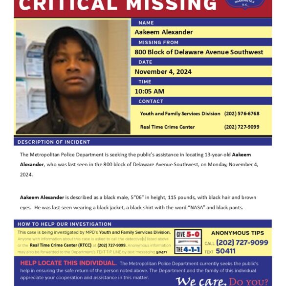 13-year-old reported missing in d. C. - photo licensed by shore news network.