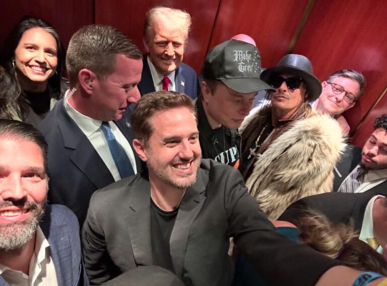 This selfie with trump, musk, and kid rock at ufc has the left losing their minds - photo licensed by shore news network.