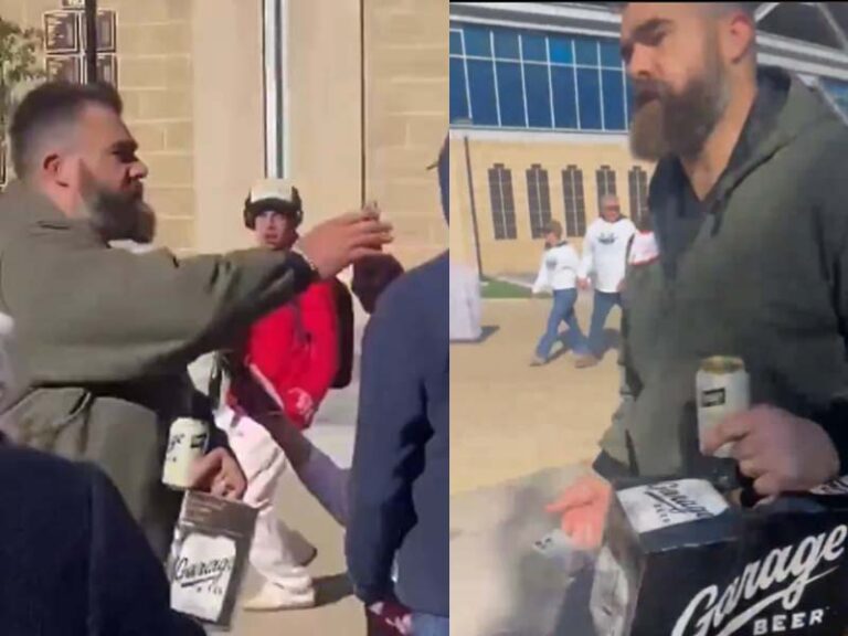 Caught on camera: jason kelce attacks annoying fan, smashes their cell phone - photo licensed by shore news network.